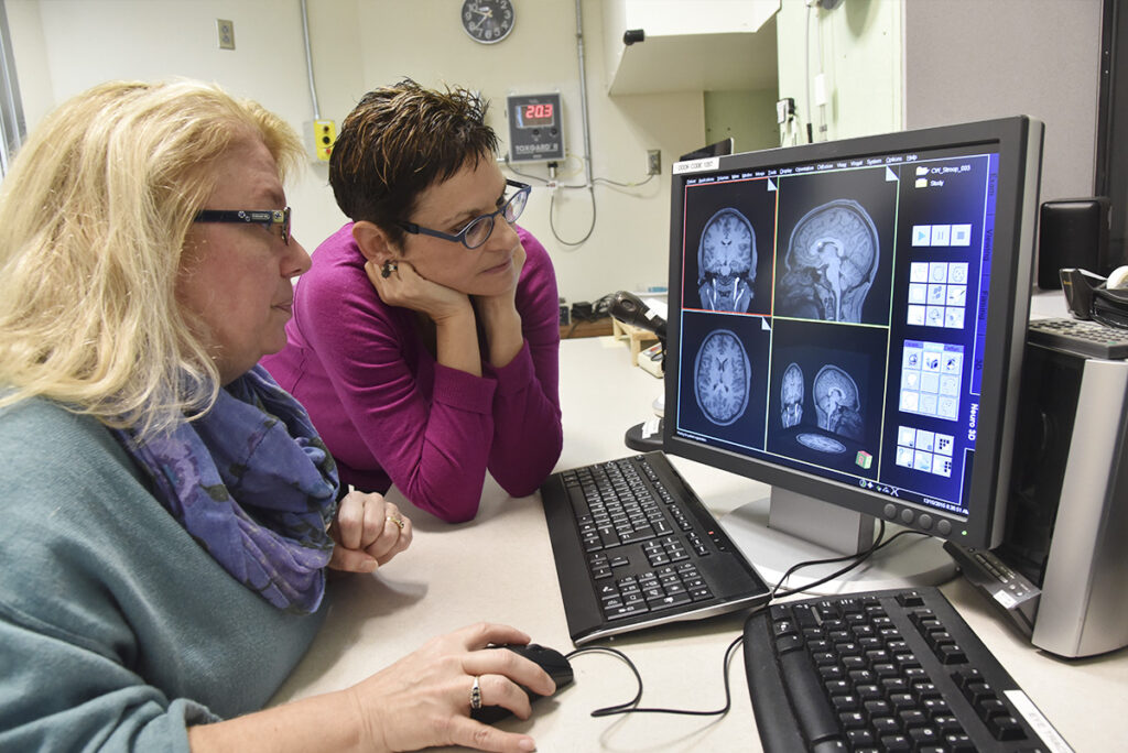 Collaboration while looking at brain scans